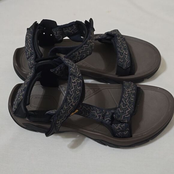 Teva Hurricane XLT 4156 Men Size 9 Hiking Outdoor Water Sandals Blue/ green/tan - Picture 2 of 7